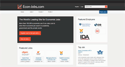 Desktop Screenshot of econ-jobs.com