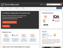 Tablet Screenshot of econ-jobs.com